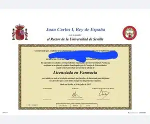 replica titulo universitario